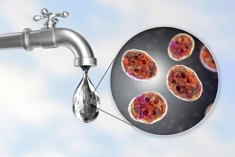 Safety of drinking water concept Illustrazione stock