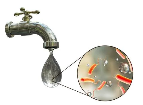 Safety of drinking water concept Foto stock