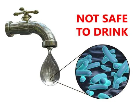 Safety of drinking water concept Foto stock