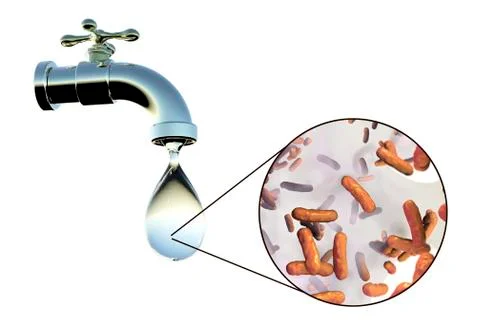 Safety of drinking water concept 스톡 사진