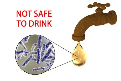Safety of drinking water concept Foto stock