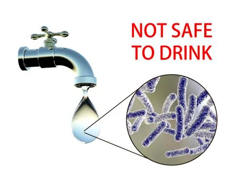 Safety of drinking water concept Foto stock