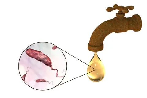 Safety of drinking water concept 스톡 사진