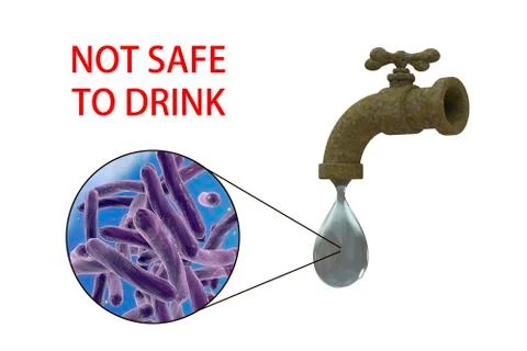Safety of drinking water concept Foto stock