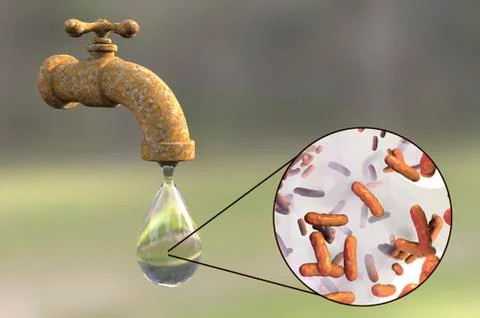 Safety of drinking water concept Stock Photos