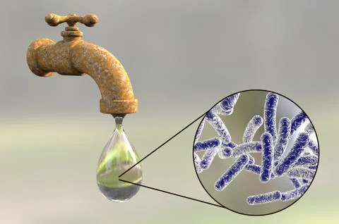 Safety of drinking water concept Foto stock