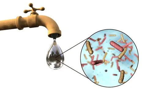 Safety of drinking water concept Foto stock