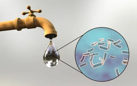 Safety of drinking water concept Stockfoto's