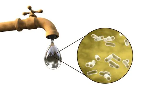 Safety of drinking water concept Foto stock