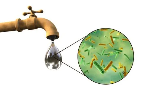 Safety of drinking water concept Foto stock