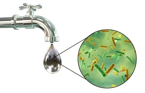 Safety of drinking water concept Stockfoto's