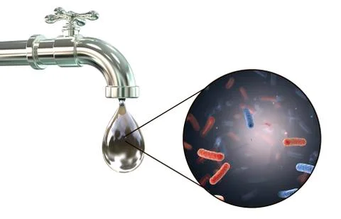 Safety of drinking water concept Foto stock