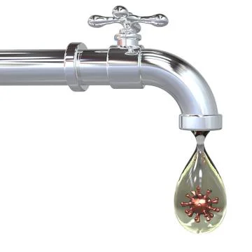 Safety of drinking water concept 스톡 사진
