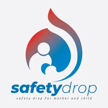 Safety Drop Logo Stock Illustration
