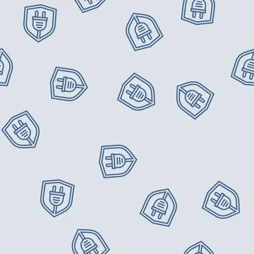 Safety electricity line seamless pattern Stock Illustration