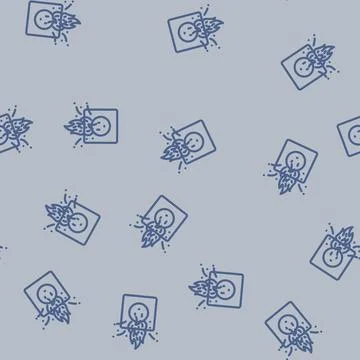Safety electricity line vector seamless pattern イラスト素材