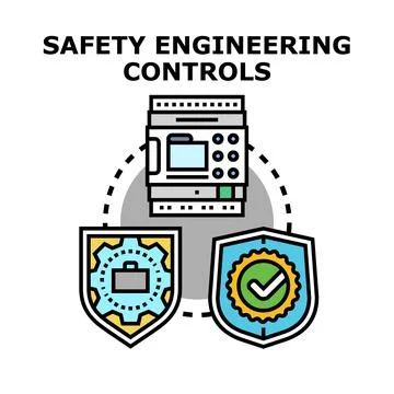 Safety engineering controls planning and managing system Stock Illustration