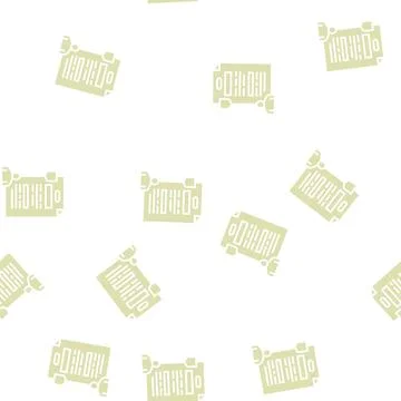 Safety engineering glyph seamless pattern イラスト素材