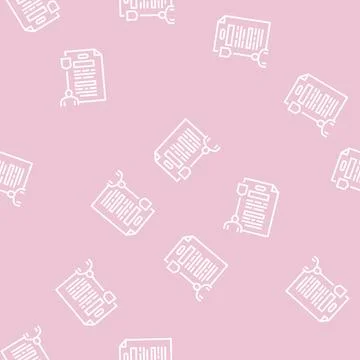 Safety engineering line seamless pattern 스톡 일러스트