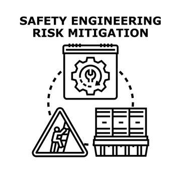 Safety engineering risk mitigation planning process Stock Illustration