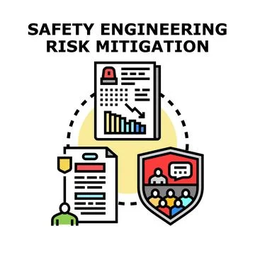Safety engineering risk mitigation planning and management process イラスト素材