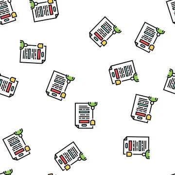 Safety engineering vector seamless pattern Stockillustratie