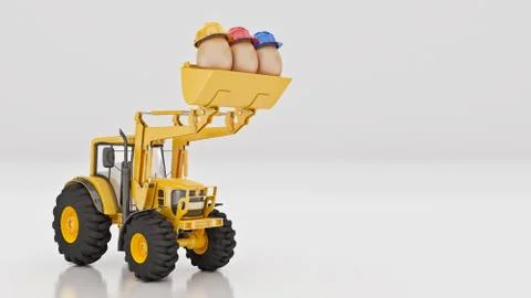 Safety first concept. 3d rendering Stock Illustration