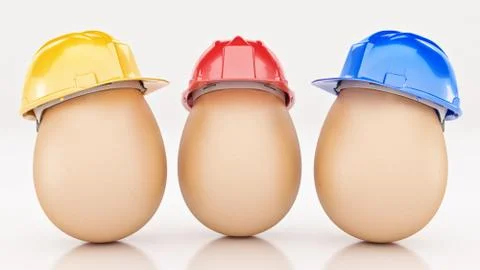 Safety first concept. 3d rendering Stock Illustration