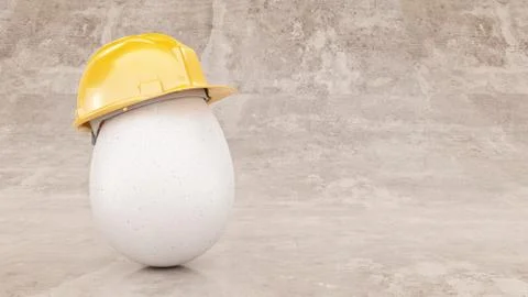 Safety first concept. 3d rendering Illustrazione stock