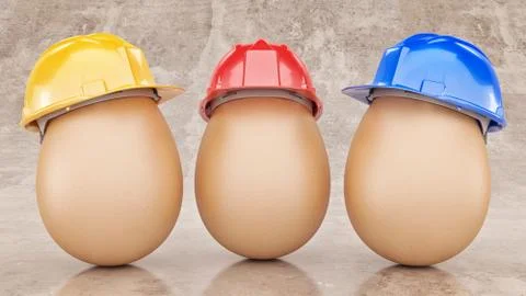 Safety first concept. 3d rendering Stock Illustration