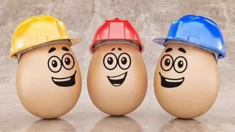 Safety first concept. 3d rendering Stock Illustration