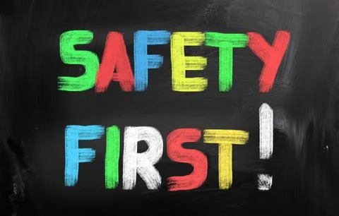Safety first concept Stock Illustration