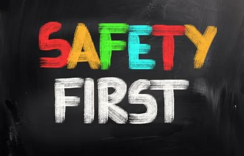 Safety first concept Stock Illustration