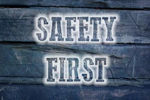 Safety first concept Stock Illustration