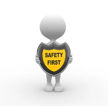 Safety first Illustrazione stock