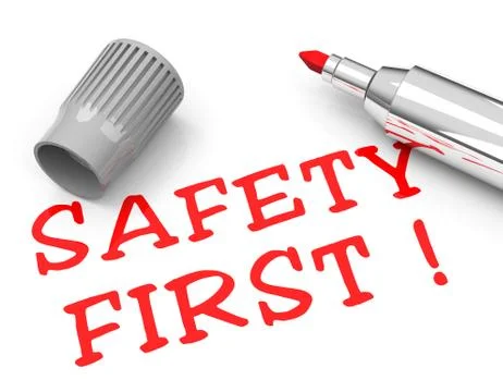 Safety first Stock Illustration