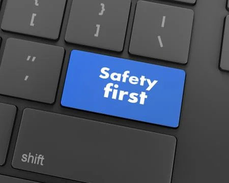 Safety first Stock-Illustration