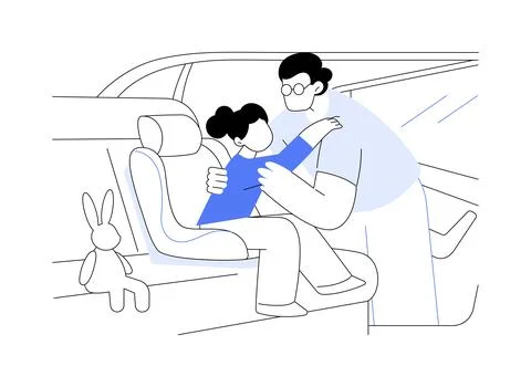 Safety first isolated cartoon vector illustrations. Ilustración de archivo