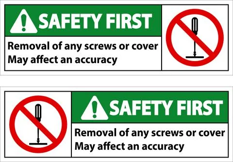 Safety First Mechanical Hazard Of Jam Or Cut Inside Keep Hand Clear 스톡 일러스트