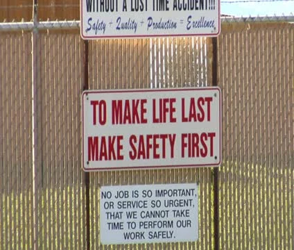 Safety first sign Stock-Footage 21564993