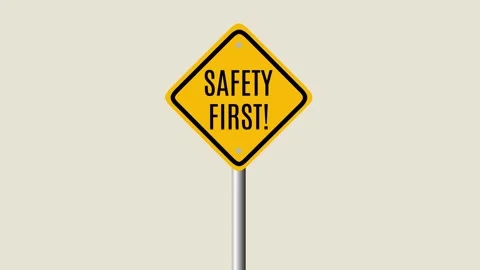 Safety first sign Stock Footage 316257365