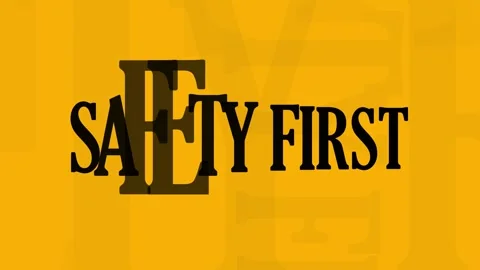Safety first sign Stock Footage 325676562