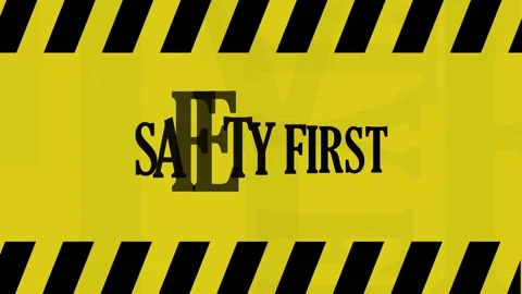 Safety first sign Stock Footage 325676651