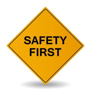 Safety first vector sign Stock Illustration
