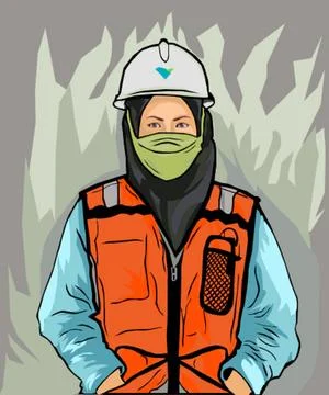 Safety first to work everyday Stock Illustration