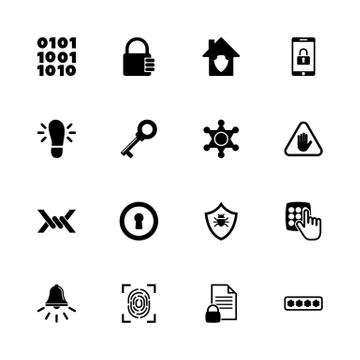 Safety - Flat Vector Icons Stock Illustration