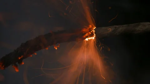 Safety fuse. Igniter blasting. Explosive charges ignition method. Stock Footage 67602089