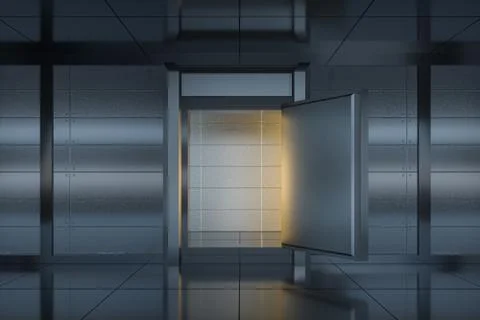 Safety gate and coded lock,abstract conception,3d rendering. 스톡 일러스트