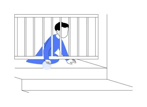 Safety gates installation abstract concept vector illustration. Ilustración de archivo
