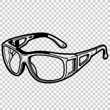 Safety glasses icon Stock-Illustration